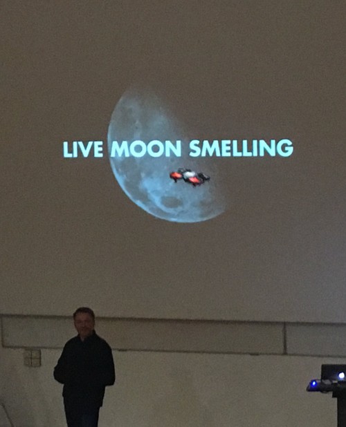 first Live Moon Smelling done with a drone